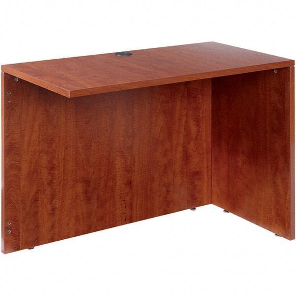 ALERA - Woodgrain Laminate Return/Bridge Shell Desk - 42" Wide x 23-5/8" Deep x 29-5/8" High, Medium Cherry - Apex Tool & Supply