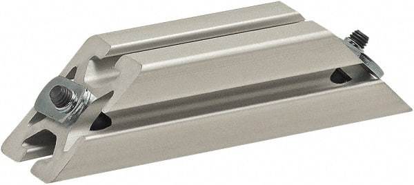 80/20 Inc. - 40mm Wide, Open Shelving Accessory/Component - Aluminum, Clear Anodized Finish, 160mm Long, Use with 4040 - Apex Tool & Supply