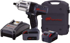 Ingersoll-Rand - 1/2" Drive 20 Volt Pistol Grip Cordless Impact Wrench & Ratchet - 1,900 RPM, 2,300 BPM, 780 Ft/Lb Torque, 2 Lithium-Ion Batteries Included - Apex Tool & Supply