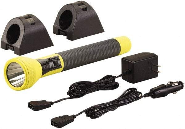 Streamlight - White LED Bulb, 350 Lumens, Industrial/Tactical Flashlight - Yellow Plastic Body, 1 6V NiMH Battery Included - Apex Tool & Supply