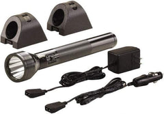 Streamlight - White LED Bulb, 350 Lumens, Industrial/Tactical Flashlight - Black Aluminum Body, 1 6V NiMH Battery Included - Apex Tool & Supply