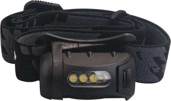 Princeton Tec - 3 White, 1 Red LED Bulb, 45 Lumens, Hands-free Flashlight - Black Plastic Body, 3 AAA Alkaline Batteries Included - Apex Tool & Supply
