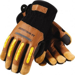 PIP - Size XL Leather/Spandex/Lycra/Kevlar Work Gloves - Kevlar Lined, Padded Goat Skin Palm - Apex Tool & Supply