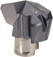 Iscar - Series ICK, 1" Diam Grade IC908 140° Replaceable Drill Tip - Carbide, TiAlN Finish, 25 Seat Size, Through Coolant - Apex Tool & Supply