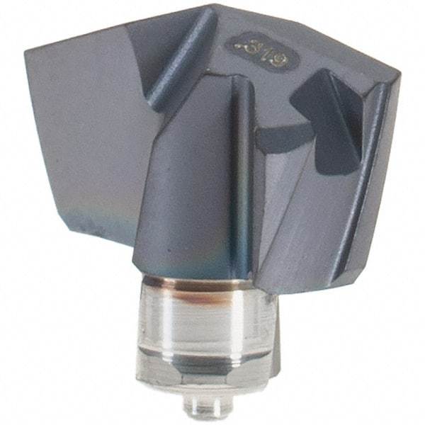 Iscar - Series ICP-2M, 0.319" Diam Grade IC908 140° Replaceable Drill Tip - Carbide, TiAlN Finish, 8 Seat Size, Through Coolant - Apex Tool & Supply