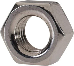 Value Collection - M7x1.00 Metric Coarse Stainless Steel Right Hand Hex Nut - 11mm Across Flats, 5.5mm High, Uncoated - Apex Tool & Supply