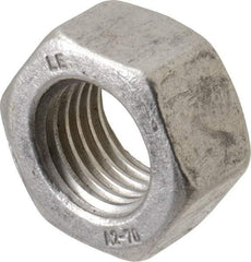 Value Collection - M30x3.50 Metric Coarse Stainless Steel Right Hand Hex Nut - 46mm Across Flats, 24mm High, Uncoated - Apex Tool & Supply
