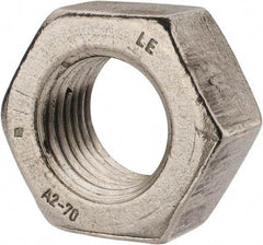 Value Collection - M33x3.50 Metric Coarse Stainless Steel Right Hand Hex Nut - 50mm Across Flats, 26mm High, Uncoated - Apex Tool & Supply