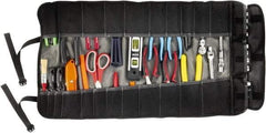 Ergodyne - 25 Pocket Gray Ballistic Polyester Tool Roll - 14-3/4" Wide x 27" Deep x 1" High - Apex Tool & Supply
