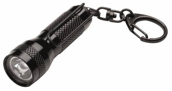 Streamlight - White LED Bulb, 4 Lumens, Mini Flashlight - Black Aluminum Body, 4 Button/Coin Cell Alkaline Batteries Included - Apex Tool & Supply