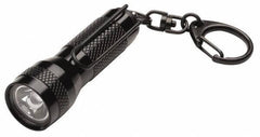 Streamlight - White LED Bulb, 4 Lumens, Mini Flashlight - Black Aluminum Body, 4 Button/Coin Cell Alkaline Batteries Included - Apex Tool & Supply