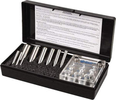 Value Collection - 1/8 to 3/4 Inch Diameter Shim Punch and Die Set - 1/8, 3/16, 1/4, 5/16, 3/8, 7/16, 1/2, 5/8 and 3/4 Inch Diameter, 9 Piece - Apex Tool & Supply