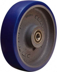 Hamilton - 8 Inch Diameter x 2 Inch Wide, Polyurethane Mold on to Cast Iron Center Caster Wheel - 1,200 Lb. Capacity, 2-1/4 Inch Hub Length, 1/2 Inch Axle Diameter, Sealed Precision Ball Bearing - Apex Tool & Supply