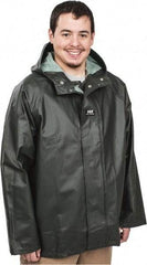 Helly Hansen - Size L, Green, Rain Jacket - 40-42" Chest, - Apex Tool & Supply