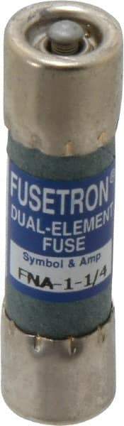 Cooper Bussmann - 250 VAC, 1.25 Amp, Time Delay Pin Indicator Fuse - Fuse Holder Mount, 1-1/2" OAL, 10 at 125 V kA Rating, 13/32" Diam - Apex Tool & Supply