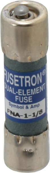 Cooper Bussmann - 250 VAC, 1.13 Amp, Time Delay Pin Indicator Fuse - Fuse Holder Mount, 1-1/2" OAL, 10 at 125 V kA Rating, 13/32" Diam - Apex Tool & Supply