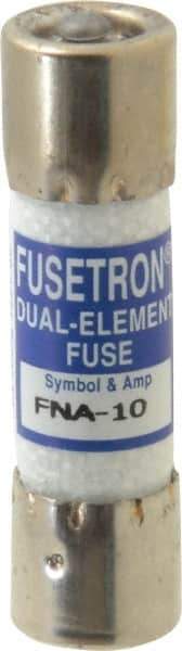 Cooper Bussmann - 125 VAC, 10 Amp, Time Delay Pin Indicator Fuse - Fuse Holder Mount, 1-1/2" OAL, 10 at AC kA Rating, 13/32" Diam - Apex Tool & Supply