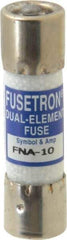 Cooper Bussmann - 125 VAC, 10 Amp, Time Delay Pin Indicator Fuse - Fuse Holder Mount, 1-1/2" OAL, 10 at AC kA Rating, 13/32" Diam - Apex Tool & Supply