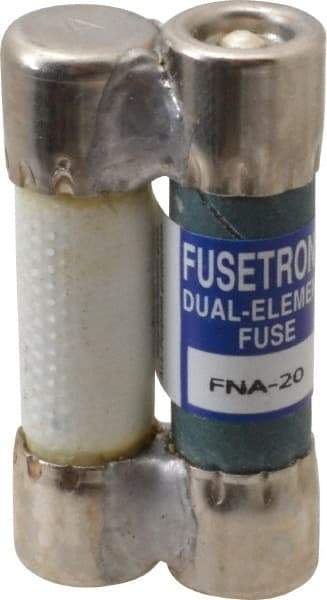 Cooper Bussmann - 32 VAC, 20 Amp, Time Delay Pin Indicator Fuse - Fuse Holder Mount, 1-1/2" OAL, 1 at AC kA Rating, 13/32" Diam - Apex Tool & Supply