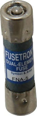 Cooper Bussmann - 250 VAC, 5 Amp, Time Delay Pin Indicator Fuse - Fuse Holder Mount, 1-1/2" OAL, 10 at 125 V kA Rating, 13/32" Diam - Apex Tool & Supply