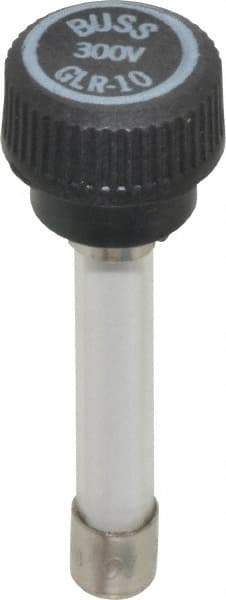 Cooper Bussmann - 300 VAC, 10 Amp, Fast-Acting Size Rejecting/NonRejecting Fuse - Fuse Holder Mount, 2-1/4" OAL, 10 at AC kA Rating, 15.9mm Diam - Apex Tool & Supply