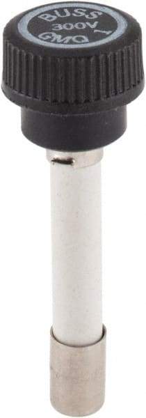 Cooper Bussmann - 300 VAC, 1 Amp, Time Delay Size Rejecting/NonRejecting Fuse - Fuse Holder Mount, 2-1/4" OAL, 10 at AC kA Rating, 15.9mm Diam - Apex Tool & Supply