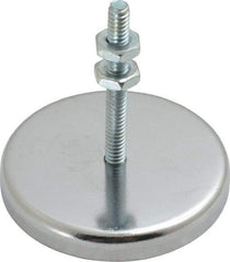 Mag-Mate - 19 Lb Max Pull Force, 5/16" Overall Height, 2-1/32" Diam, Ceramic Cup Magnet - Bolt & Nut Style, Chrome Plated - Apex Tool & Supply