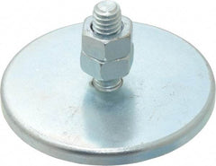 Mag-Mate - 5 Lb Max Pull Force, 3/16" Overall Height, 2-1/4" Diam, Ceramic Cup Magnet - Bolt & Nut Style, Chrome Plated - Apex Tool & Supply