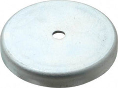 Mag-Mate - 2.63" Diam, 3/8" Cup Height, 3/8" Overall Height, 100 Lb Average Pull Force, 100 Lb Max Pull Force, Neodymium Rare Earth Cup Magnet - Through Hole Style, 9/32" Cup ID, 5/8" Magnet ID, Galvanized - Apex Tool & Supply