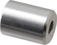 Mag-Mate - 8-32 Thread, 3/8" Diam, 1/2" High, 0.65 Lb Average Pull Force, Neodymium Rare Earth Pot Magnet - 1/4" Tapped Hole Depth, Nickel Plated, Aluminum Insulated - Apex Tool & Supply