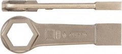 Ampco - 1-7/16" 6 Point Striking Box Wrench - Single End, 7-1/2" OAL, Aluminum Bronze - Apex Tool & Supply