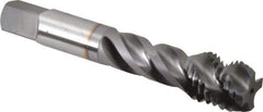 OSG - 3/4-10 UNC 4 Flute Modified Bottoming Spiral Flute Tap - Vanadium High Speed Steel, TiCN Finish, 4-1/4" OAL, Right Hand Flute, Right Hand Thread, H3, Series 290 - Apex Tool & Supply