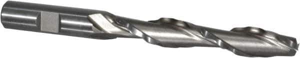 Weldon - 1/2" Diam, 3" LOC, 2 Flute High Speed Steel Roughing & Finishing Square End Mill - Uncoated, 5" OAL, 1/2" Shank Diam, Weldon Shank, 30° Helix, Centercutting - Apex Tool & Supply