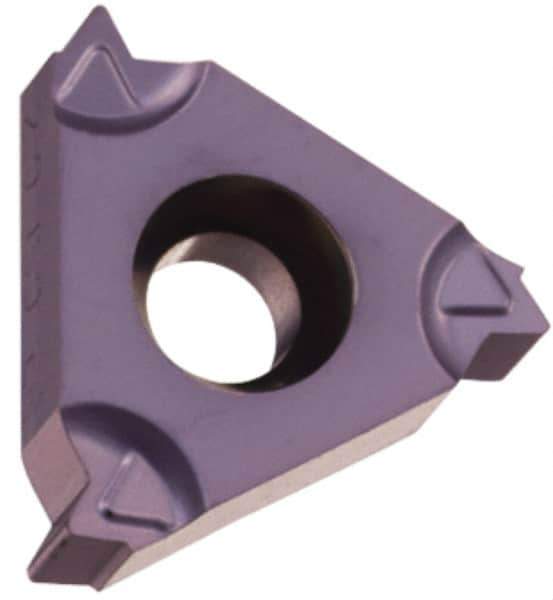 Hertel - 16EL External Left Hand ISO Laydown Threading Insert - Grade HG225TR, TiAlN Coated Carbide, 3/8" Inscribed Circle - Apex Tool & Supply