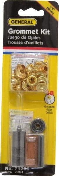 General - 52 Piece Grommet Kit - 1/4" ID - Apex Tool & Supply