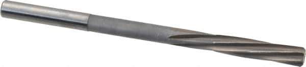Magafor - 6.3602mm Solid Carbide 6 Flute Chucking Reamer - Spiral Flute, 0.236" Straight Shank, 1-7/64" Flute Length, 3-31/32" OAL - Apex Tool & Supply