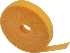 SpeedTech - 15' Long Yellow Nylon & Polyethylene Hook & Loop Strap - 50 Lb Tensile Strength - Apex Tool & Supply