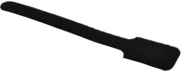 SpeedTech - 6" Long Black Nylon & Polyethylene Hook & Loop Strap - 40 Lb Tensile Strength - Apex Tool & Supply