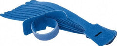 SpeedTech - 8" Long Blue Nylon & Polyethylene Hook & Loop Strap - 40 Lb Tensile Strength - Apex Tool & Supply