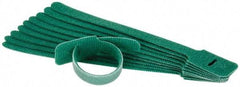 SpeedTech - 8" Long Green Nylon & Polyethylene Hook & Loop Strap - 40 Lb Tensile Strength - Apex Tool & Supply