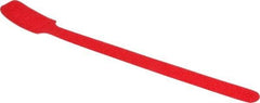 SpeedTech - 8" Long Red Nylon & Polyethylene Hook & Loop Strap - 40 Lb Tensile Strength - Apex Tool & Supply