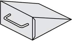 NMC - 10" Wide x 6" High x 8" Deep, Steel Wheel Chock - Apex Tool & Supply