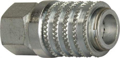 Enerpac - 1/4-18 NPT 18-8 Stainless Steel Hydraulic Hose Regular-Flow Female Coupler - 10,000 psi - Apex Tool & Supply