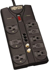 Tripp-Lite - 8 Outlets, 120 VAC15 Amps, 8' Cord, Power Outlet Strip - Floor, Keyhole Mount, 5-15 NEMA Configuration, 1.51" Strip - Apex Tool & Supply