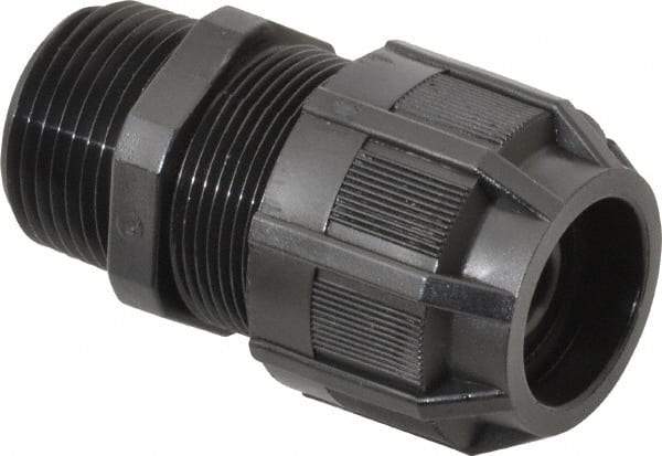 Thomas & Betts - 1/8 to 3/8" Cable Capacity, Liquidtight, Straight Strain Relief Cord Grip - 3/4 NPT Thread, 2-3/16" Long, Nylon - Apex Tool & Supply