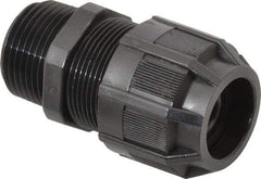 Thomas & Betts - 1/8 to 3/8" Cable Capacity, Liquidtight, Straight Strain Relief Cord Grip - 3/4 NPT Thread, 2-3/16" Long, Nylon - Apex Tool & Supply