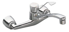 Moen - Wall Mount, Kitchen Faucet with Spray - One Handle, Lever Handle, Standard Spout - Apex Tool & Supply