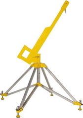 Gemtor - Confined Space Entry & Retrieval Bases & Booms Type: Portable Quadpod w/Rotating Boom Maximum Height (Inch): 90 - Apex Tool & Supply