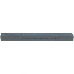 Norton - 10" Long x 1-1/4" Wide x 3/4" Thick, Silicon Carbide Sharpening Stone - Flat, Medium Grade - Apex Tool & Supply