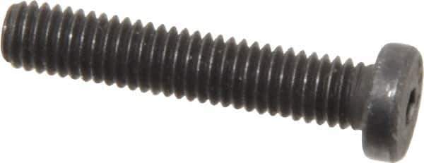 Value Collection - #10-32 UNF Hex Socket Drive, Low Socket Cap Screw - Alloy Steel, Black Oxide Finish, Fully Threaded, 1" Length Under Head - Apex Tool & Supply